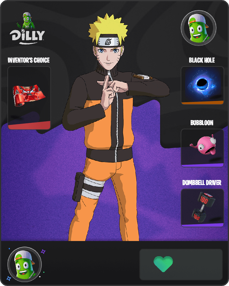 Naruto Uzumaki Fortnite combo