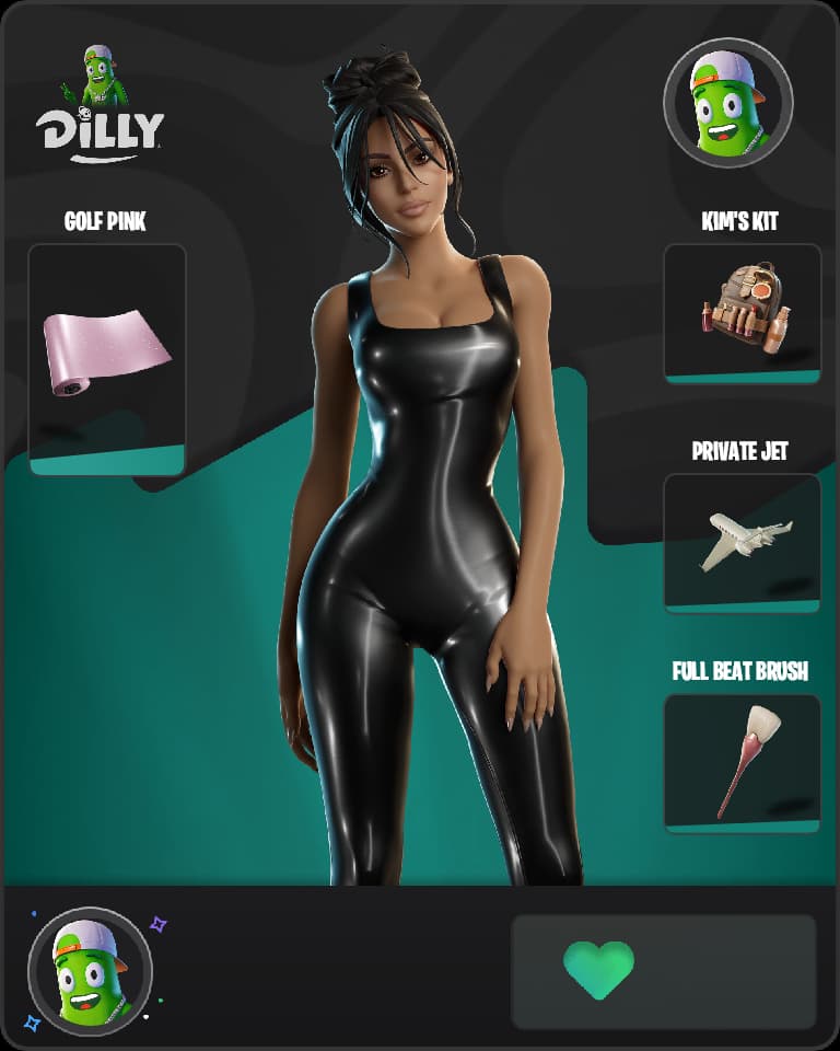Iconic Kim Kardashian Fortnite skin combo