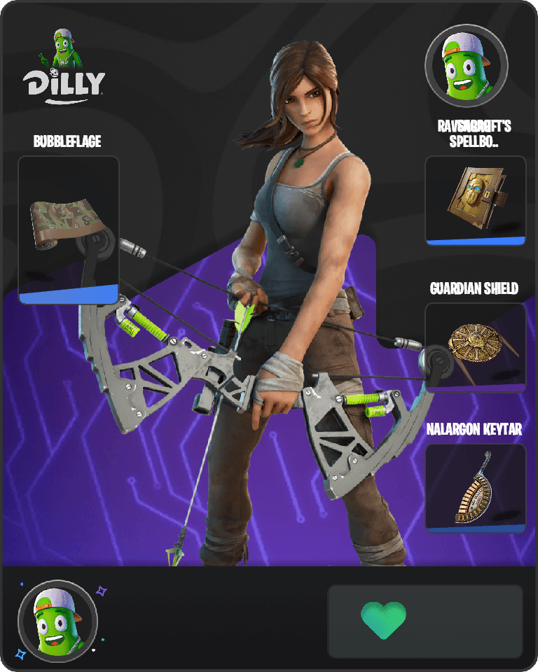 Lara Croft Fortnite combo