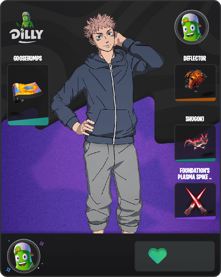 Streetwear Yuji Itadori Fortnite combo