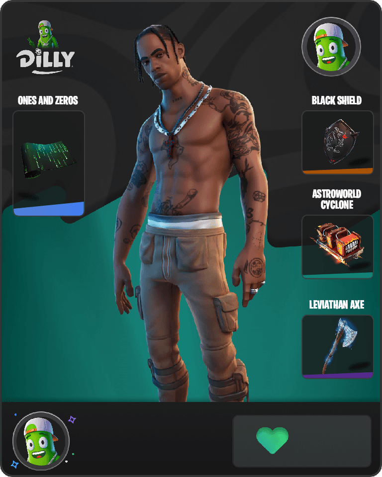 Travis Scott Fortnite combo