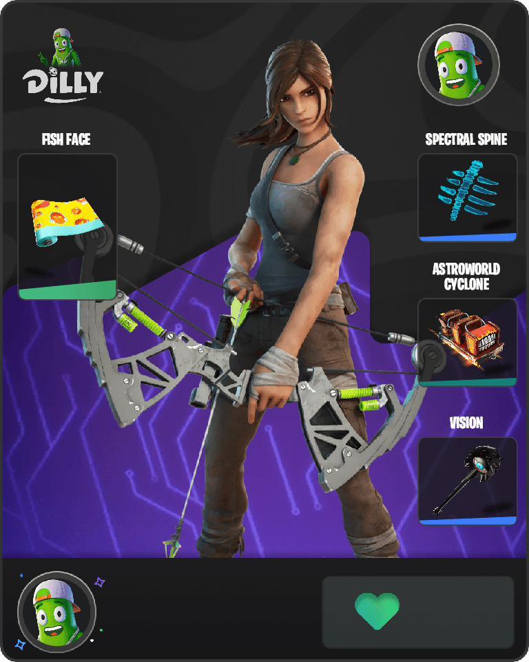 Lara Croft Fortnite combo