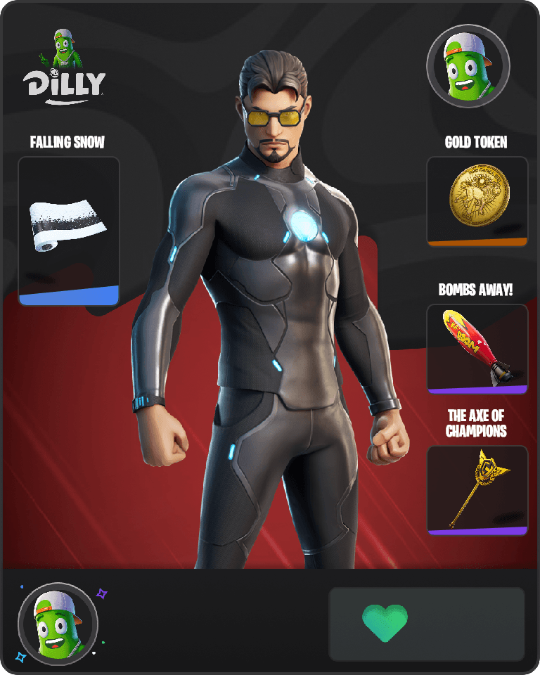 Tony Stark Fortnite combo