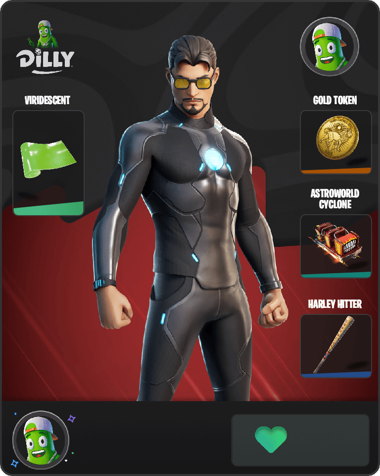 Tony Stark Fortnite combo