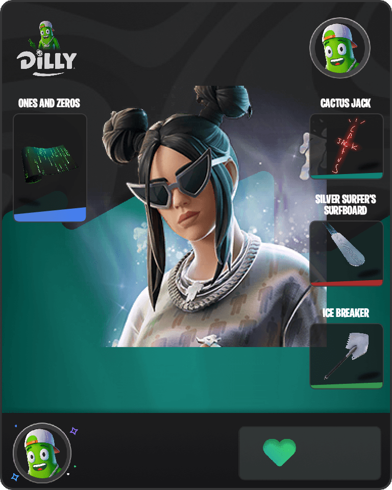 Platinum Billie Eilish Fortnite combo
