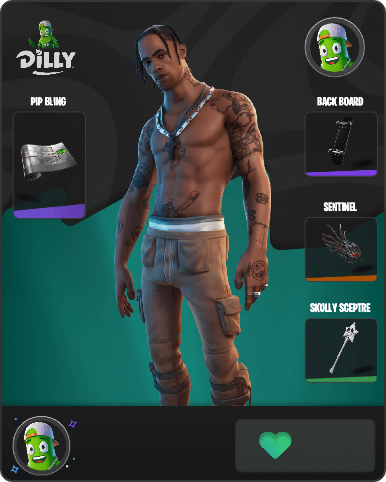 Travis Scott Fortnite combo