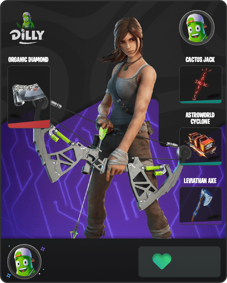 Lara Croft Fortnite combo