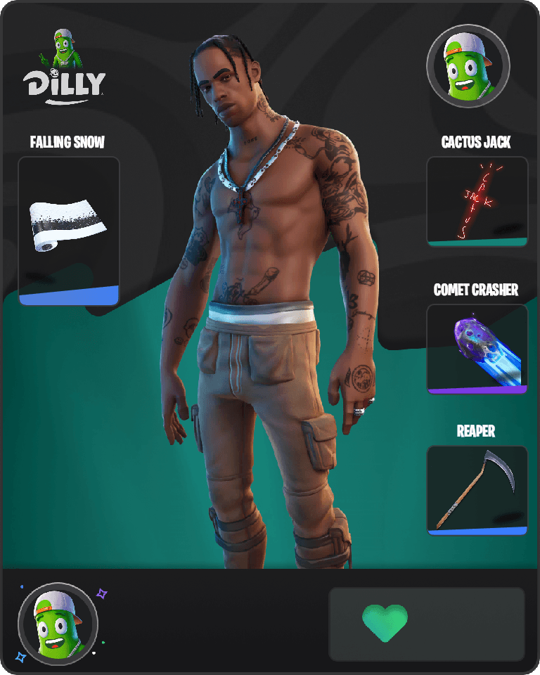 Travis Scott Fortnite combo