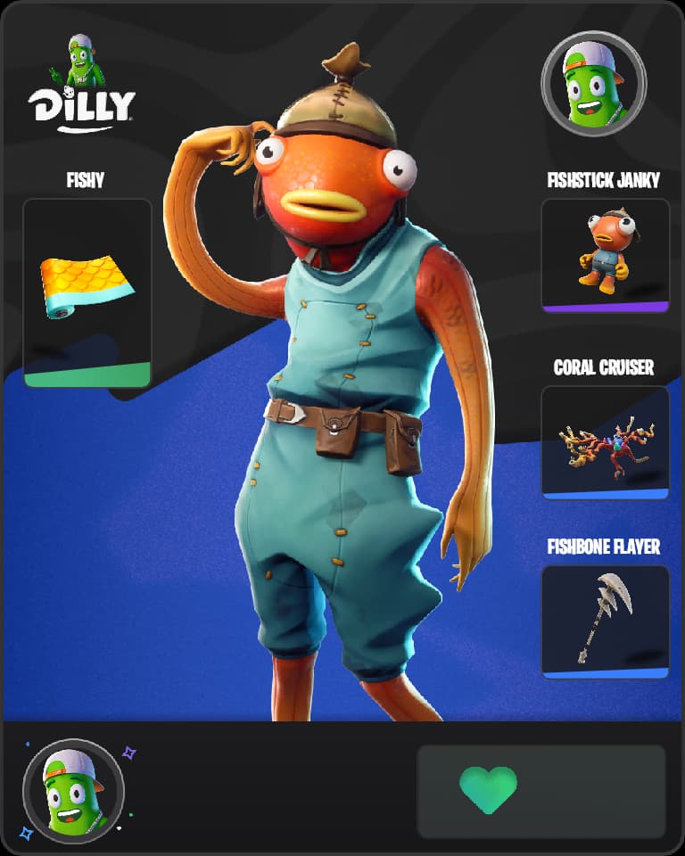 Fishstick Fortnite skin combo