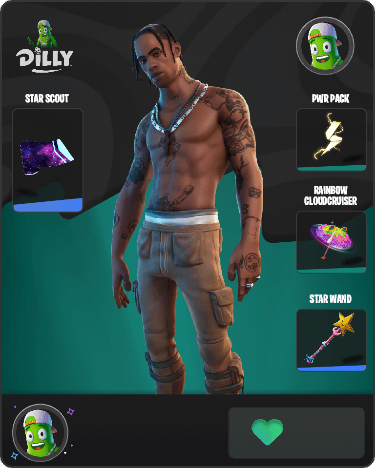 Travis Scott Fortnite combo