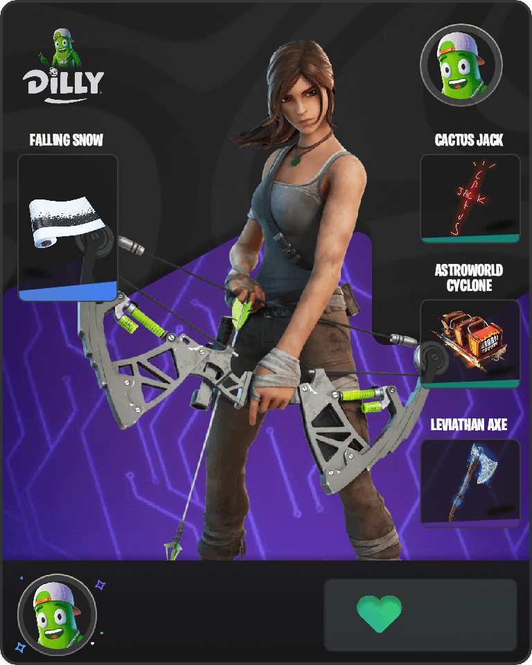Lara Croft Fortnite combo