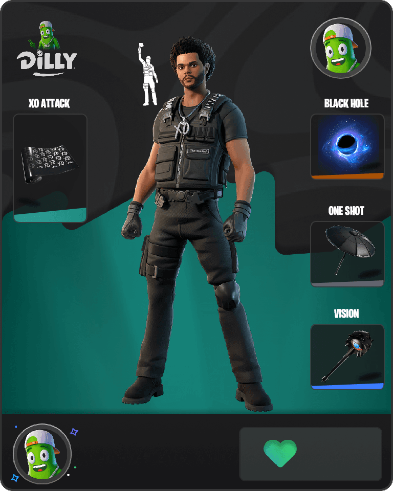 The Weeknd Combat Fortnite combo