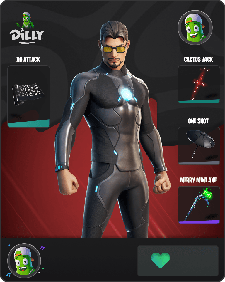Tony Stark Fortnite combo