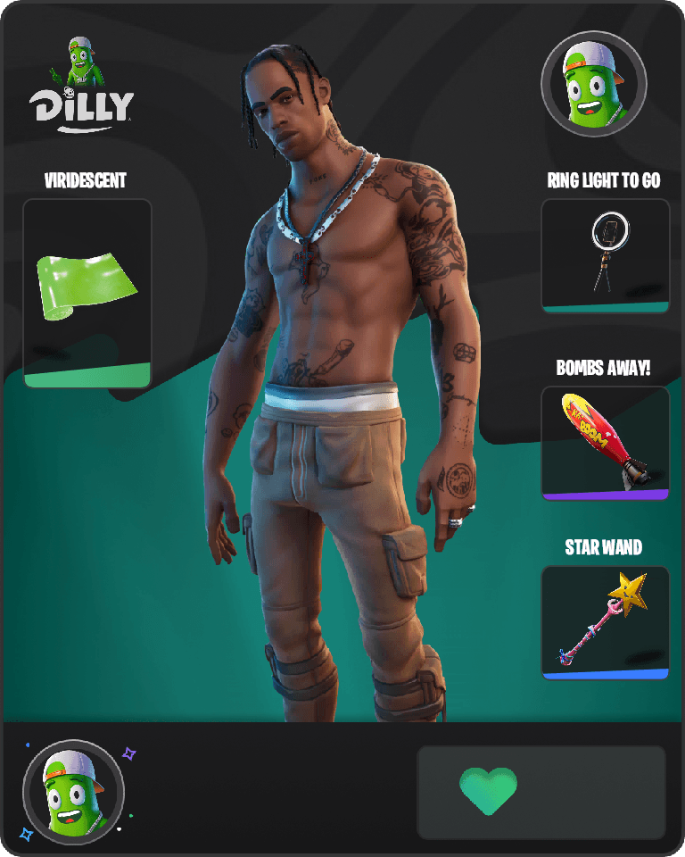 Travis Scott Fortnite combo
