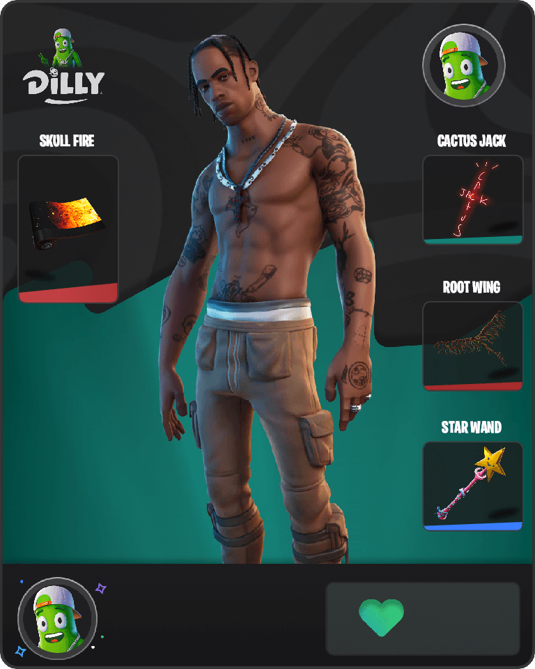 Travis Scott Fortnite combo