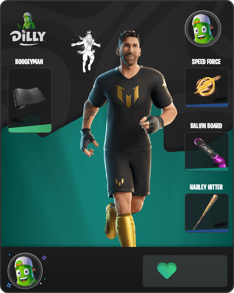 Lionel Messi Fortnite combo