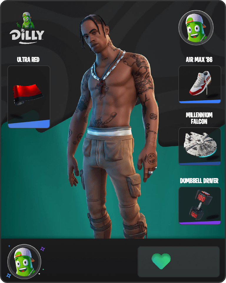 Travis Scott Fortnite combo
