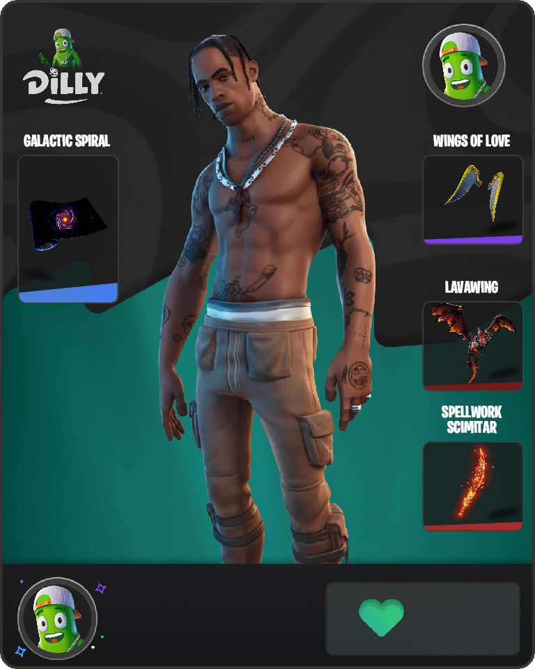 Travis Scott Fortnite combo