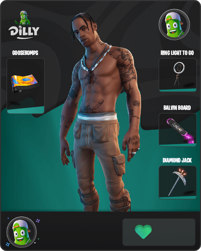 Travis Scott Fortnite combo