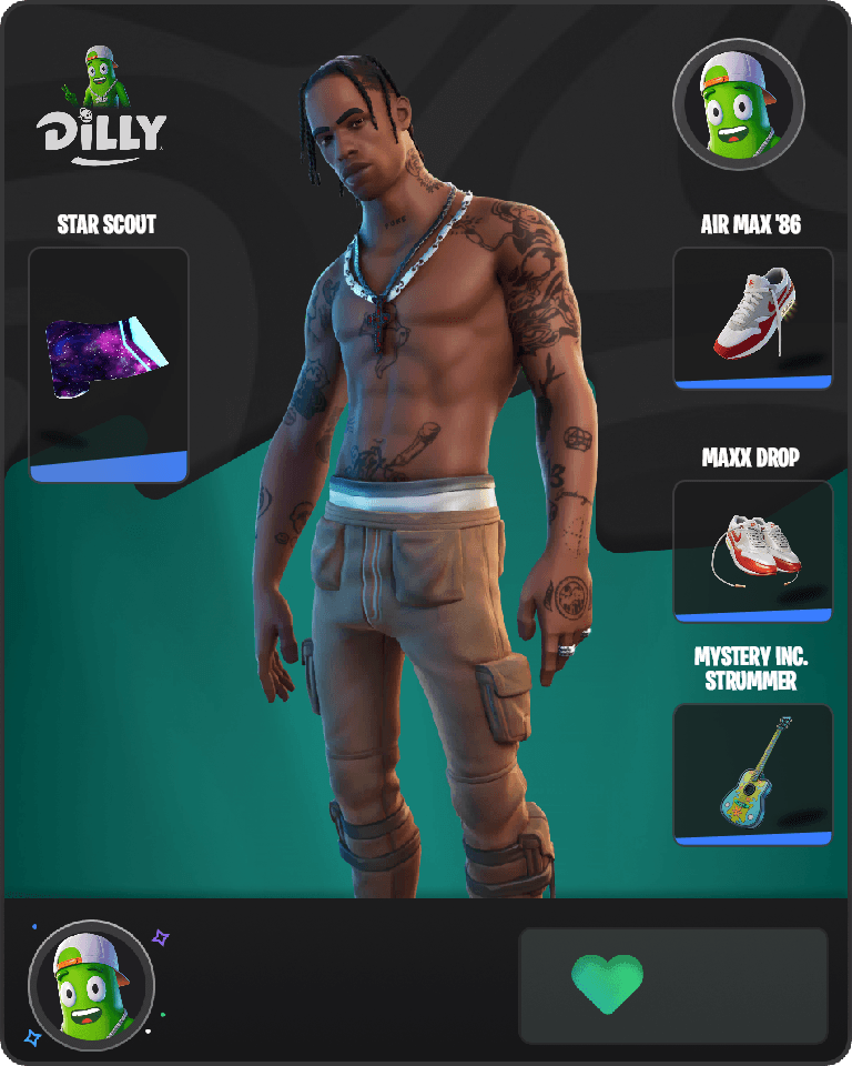 Travis Scott Fortnite combo