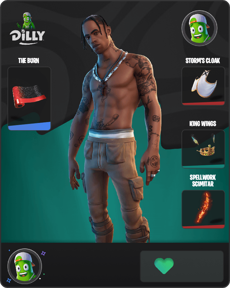Travis Scott Fortnite combo