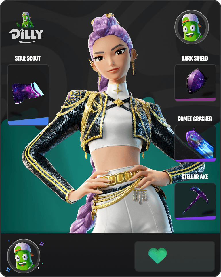 Golden Rumi Fortnite combo