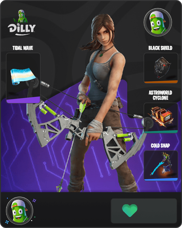 Lara Croft Fortnite combo
