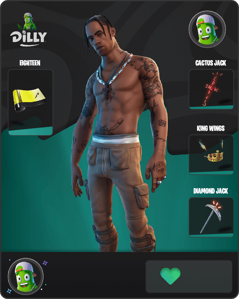Travis Scott Fortnite combo