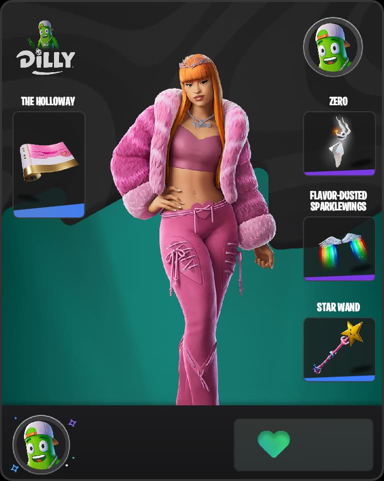 Rap Princess Ice Spice Fortnite skin combo