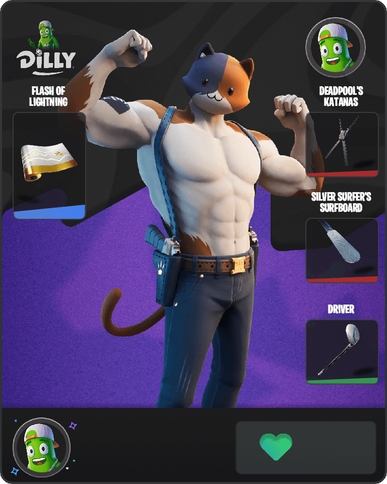 Meowscles Fortnite combo