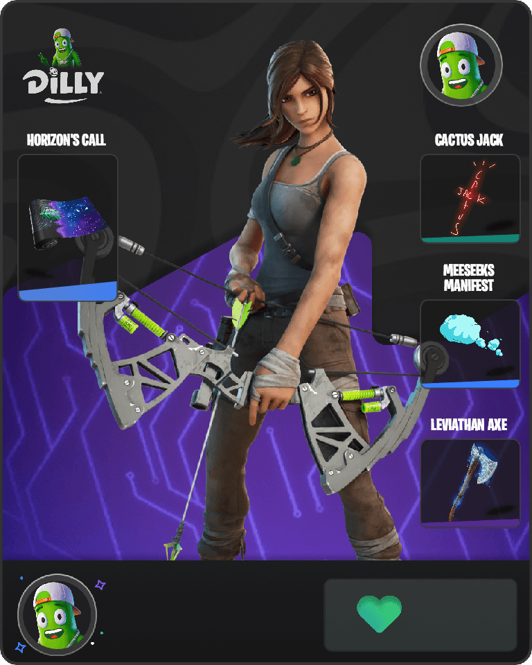 Lara Croft Fortnite combo