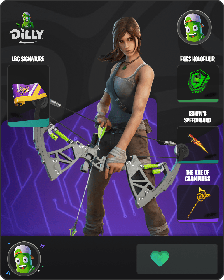 Lara Croft Fortnite combo