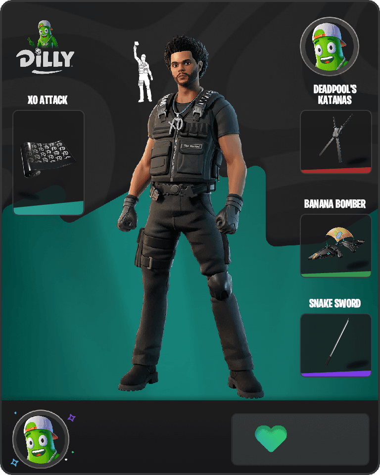 The Weeknd Combat Fortnite combo