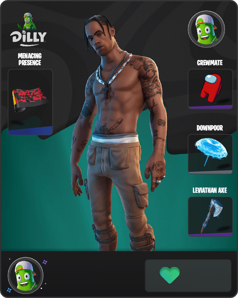 Travis Scott Fortnite combo