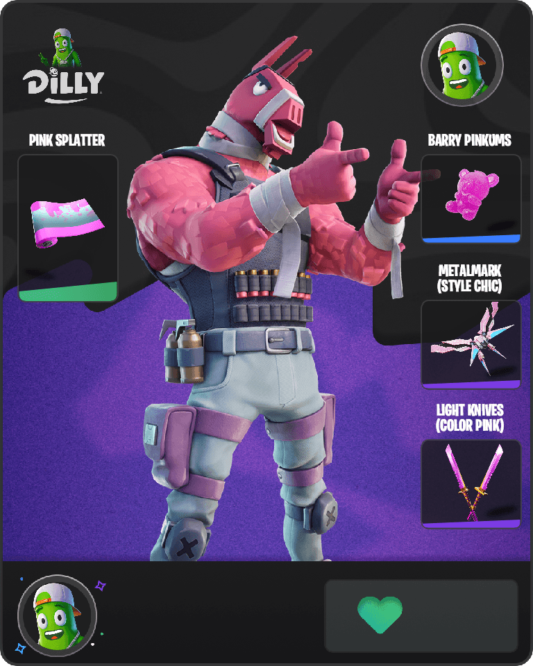 Lt. John Llama Fortnite combo