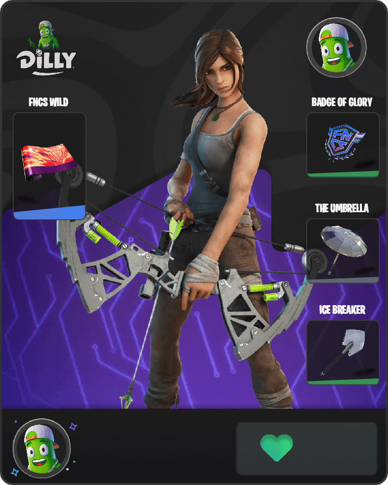 Lara Croft Fortnite combo