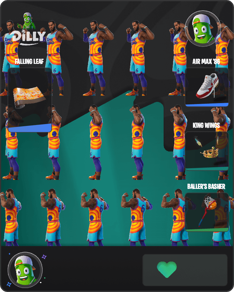 Tune Squad LeBron Fortnite combo