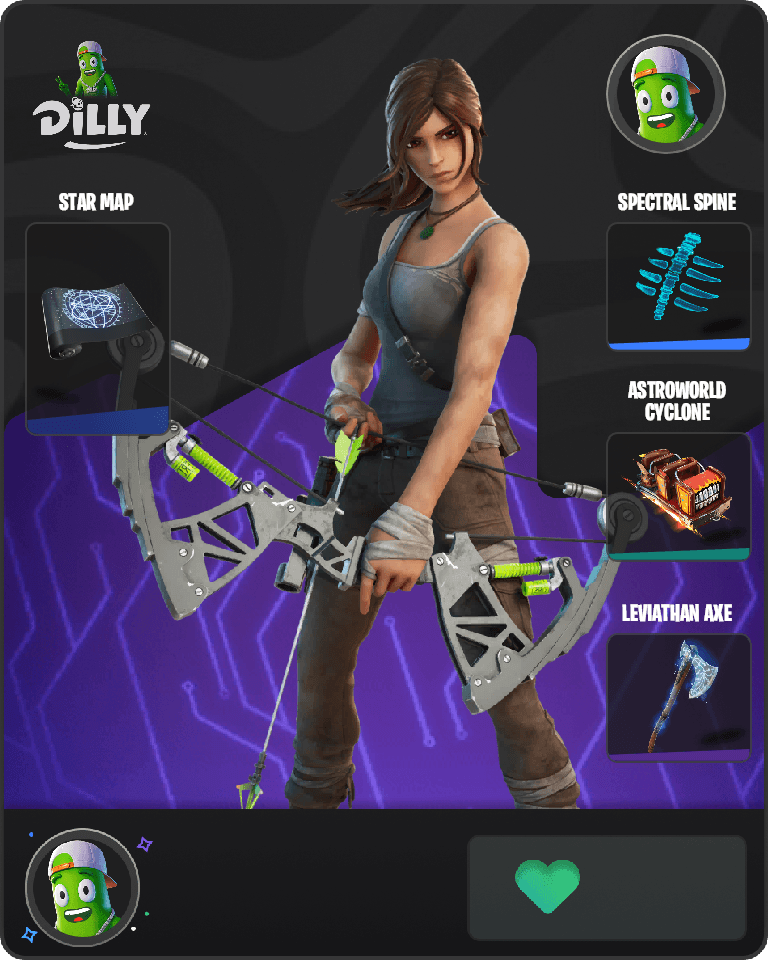 Lara Croft Fortnite combo