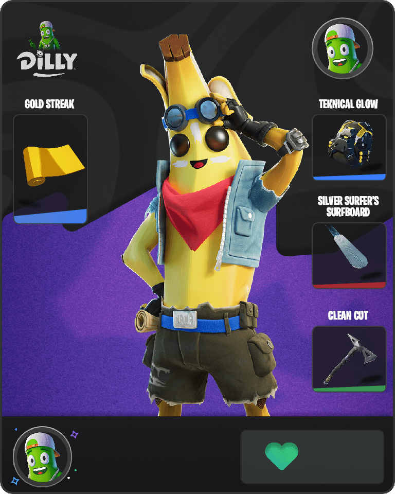Adventure Peely Fortnite combo