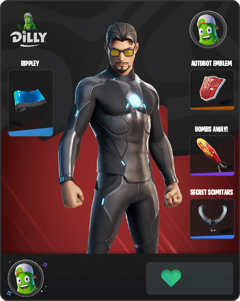 Tony Stark Fortnite combo