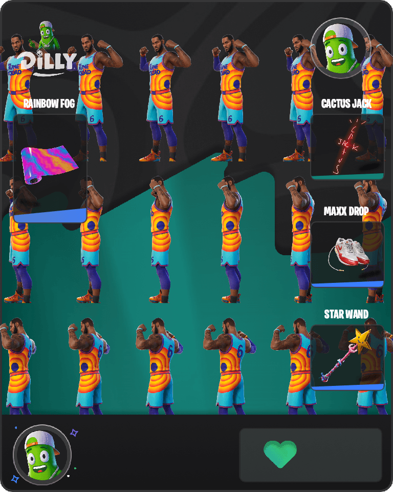 Tune Squad LeBron Fortnite combo