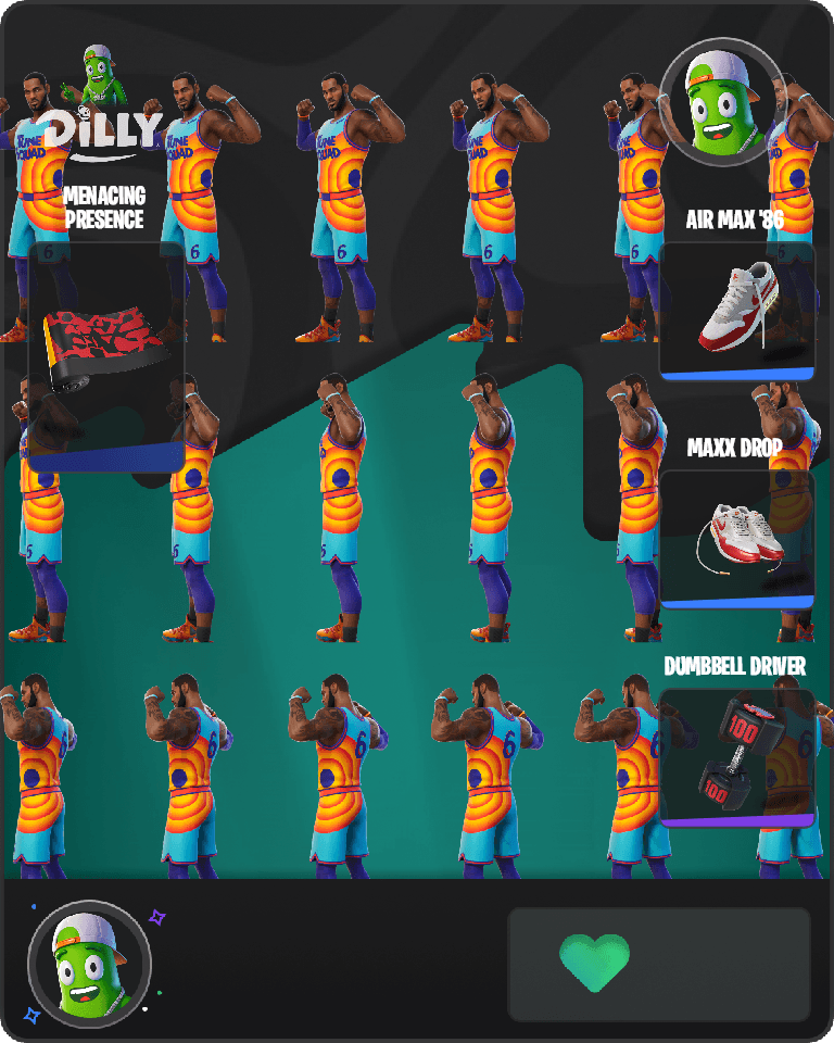 Tune Squad LeBron Fortnite combo