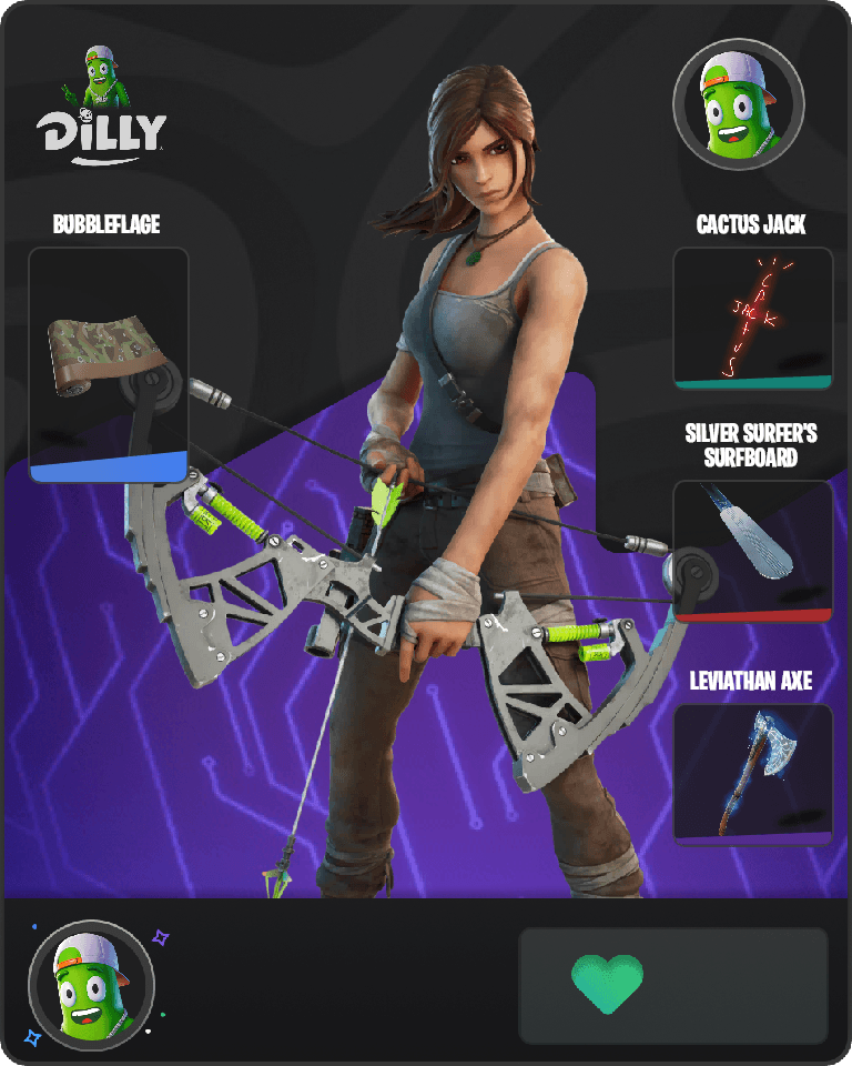 Lara Croft Fortnite combo