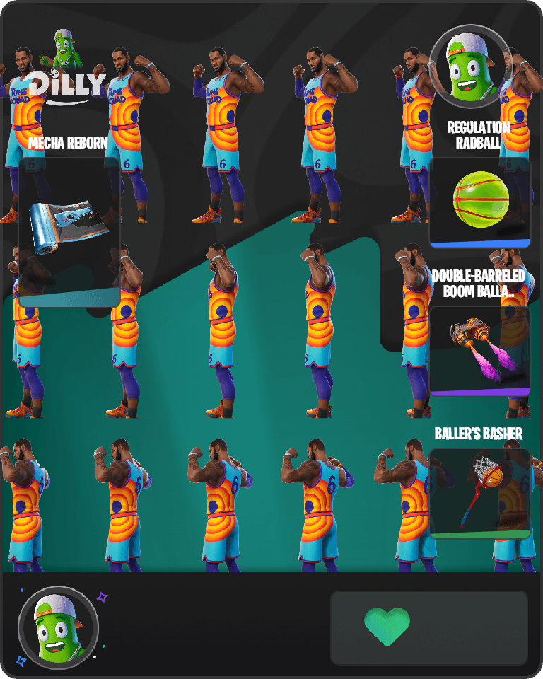 Tune Squad LeBron Fortnite combo