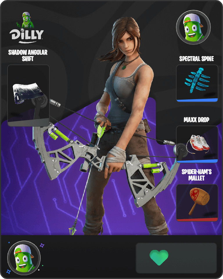 Lara Croft Fortnite combo