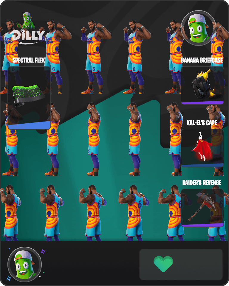 Tune Squad LeBron Fortnite combo