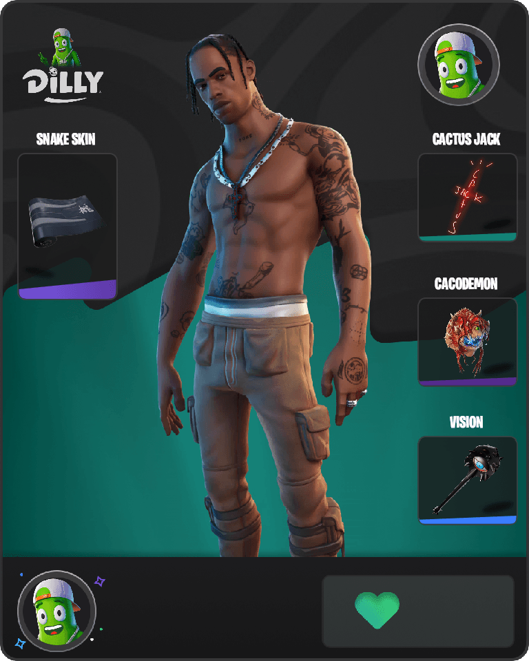 Travis Scott Fortnite combo