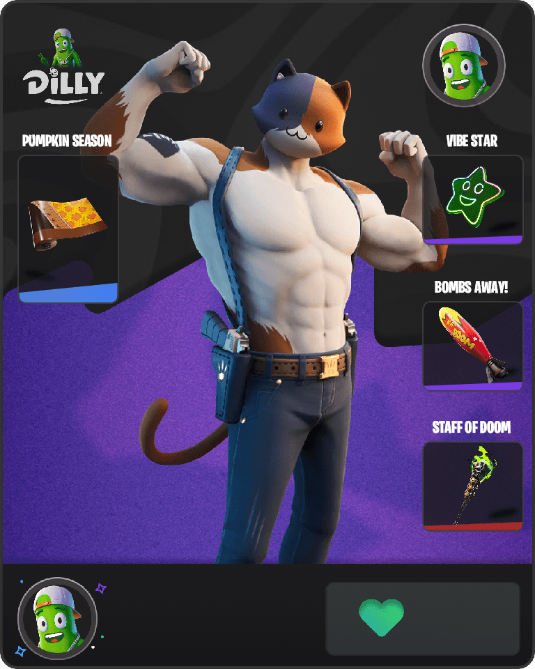 Meowscles Fortnite combo