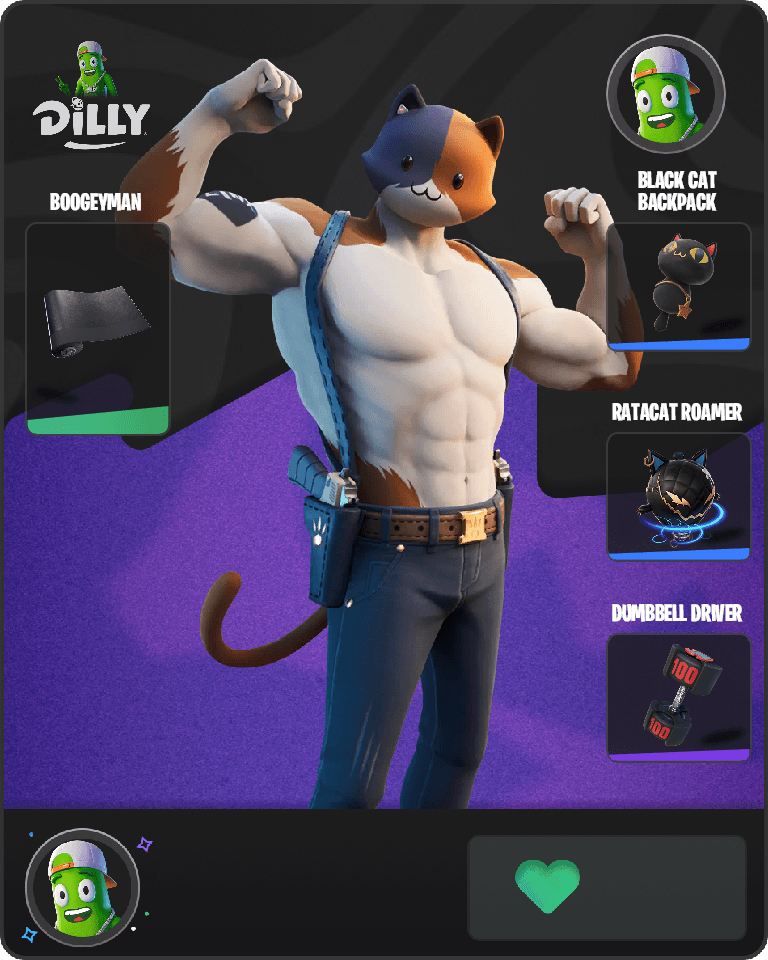 Meowscles Fortnite combo