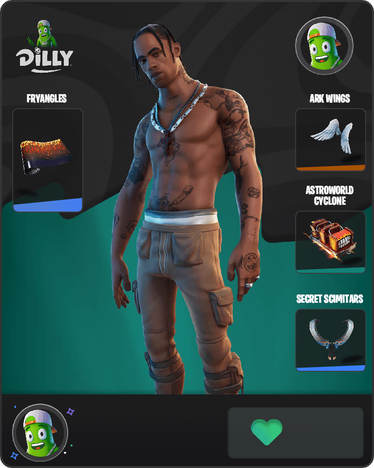 Travis Scott Fortnite combo